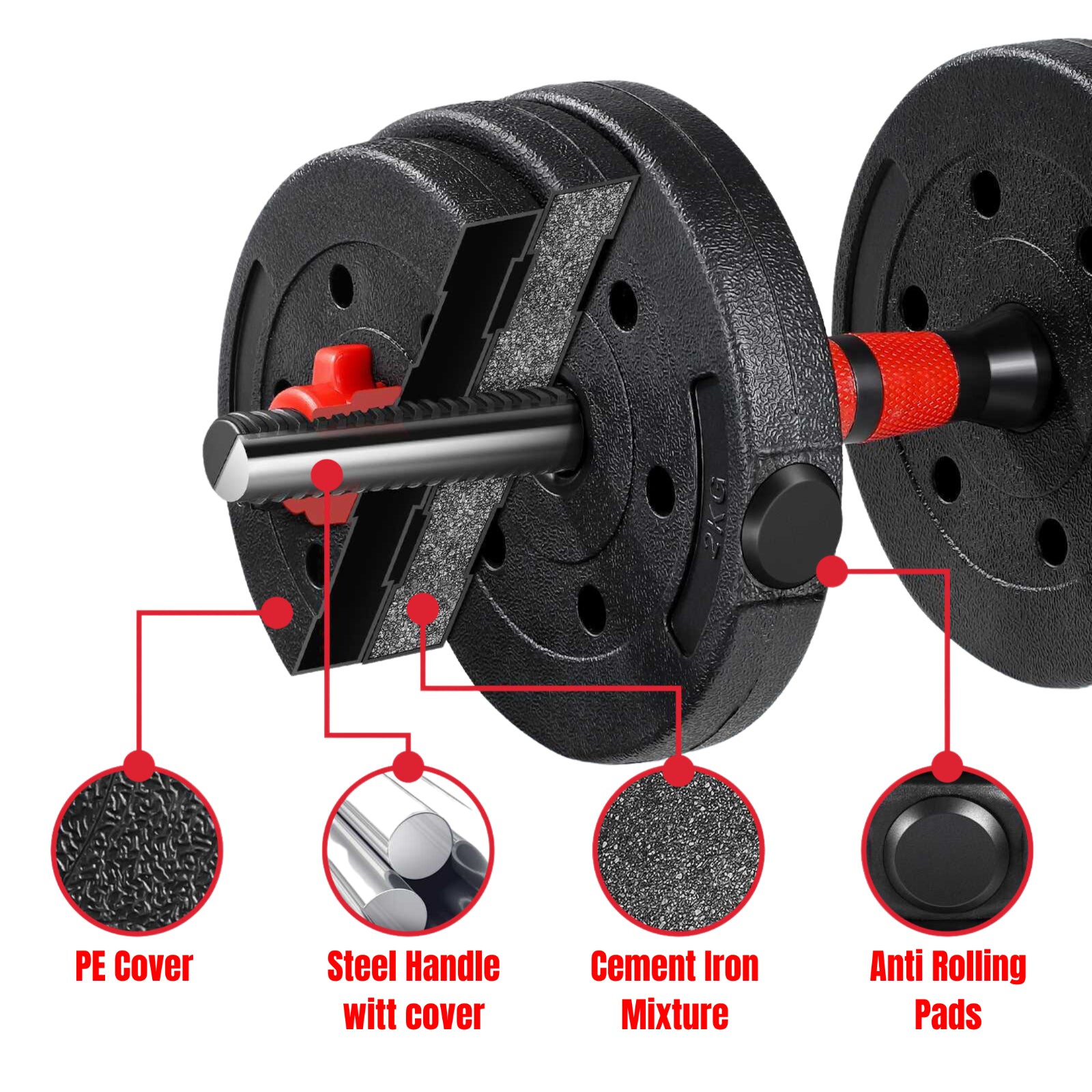 Versatile Dumbell Home Equipment